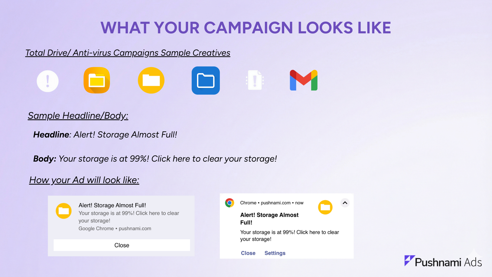 Antivirus creative example