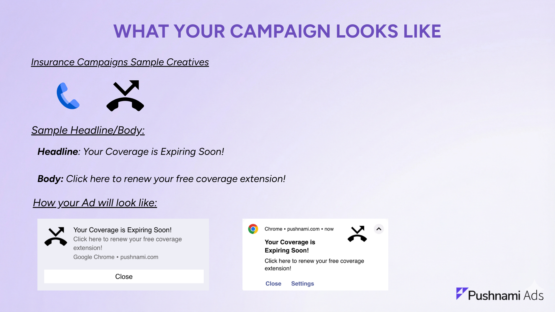 Insurance creative example